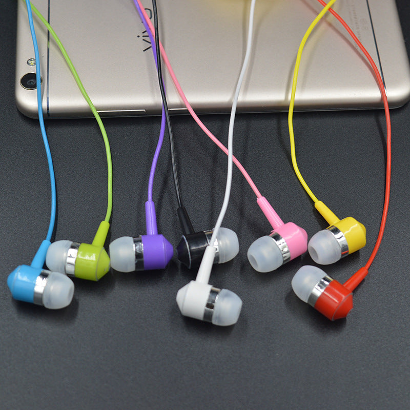 HKM-051859 In-Ear Wired Headset with Microphone, 3.5mm Plug, Crystal Cable, Silicone Earplugs