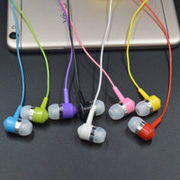 HKM-051859 In-Ear Wired Headset with Microphone, 3.5mm Plug, Crystal Cable, Silicone Earplugs