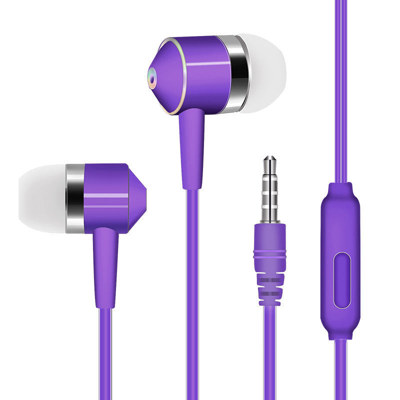 HKM-051859 In-Ear Wired Headset with Microphone, 3.5mm Plug, Crystal Cable, Silicone Earplugs