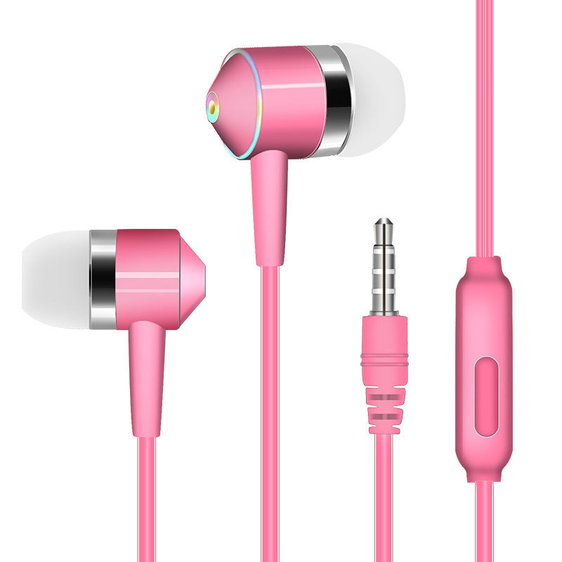 HKM-051859 In-Ear Wired Headset with Microphone, 3.5mm Plug, Crystal Cable, Silicone Earplugs