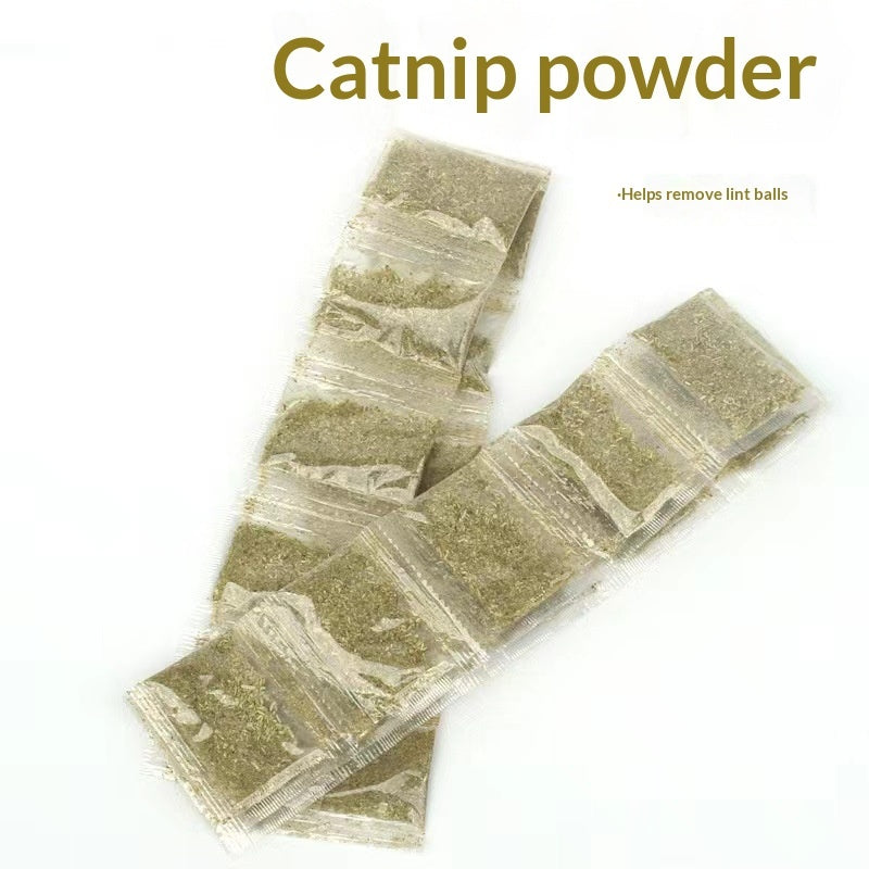 HKM-0519613 Catnip Mint Powder for Hairball Relief and Oral Hygiene for Cats - 1g Bag