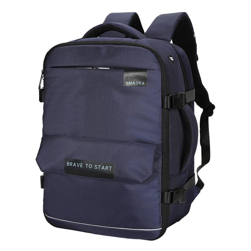 HKM-052051 Waterproof Nylon Laptop Backpack with USB Charging Port and Large Capacity for Students