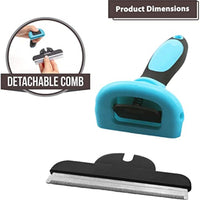 HKM-0521021 Professional Pet De-Shedding Tool for Dogs and Cats - Ergonomic Stainless Steel Brush with Easy Clean Design