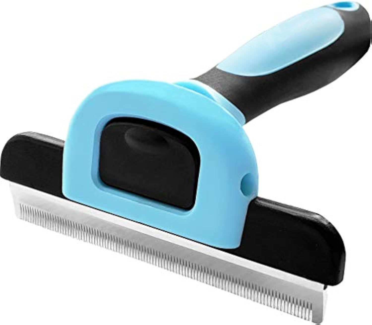 HKM-0521021 Professional Pet De-Shedding Tool for Dogs and Cats - Ergonomic Stainless Steel Brush with Easy Clean Design