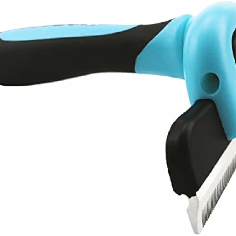 HKM-0521021 Professional Pet De-Shedding Tool for Dogs and Cats - Ergonomic Stainless Steel Brush with Easy Clean Design