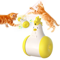 HKM-0521149 Interactive Sound-Emitting Laser Electric Tumbler Toy for Cats - Dark Blue