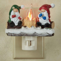 HKM-052115 Creative Resin Ghost Bonfire Night Lamp - Modern Art Ornamental Design, Various Plug Types