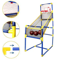HKM-052115 Indoor Basketball Stand Toy Set with Mini Ball and Pump for Kids and Family Interactive Play