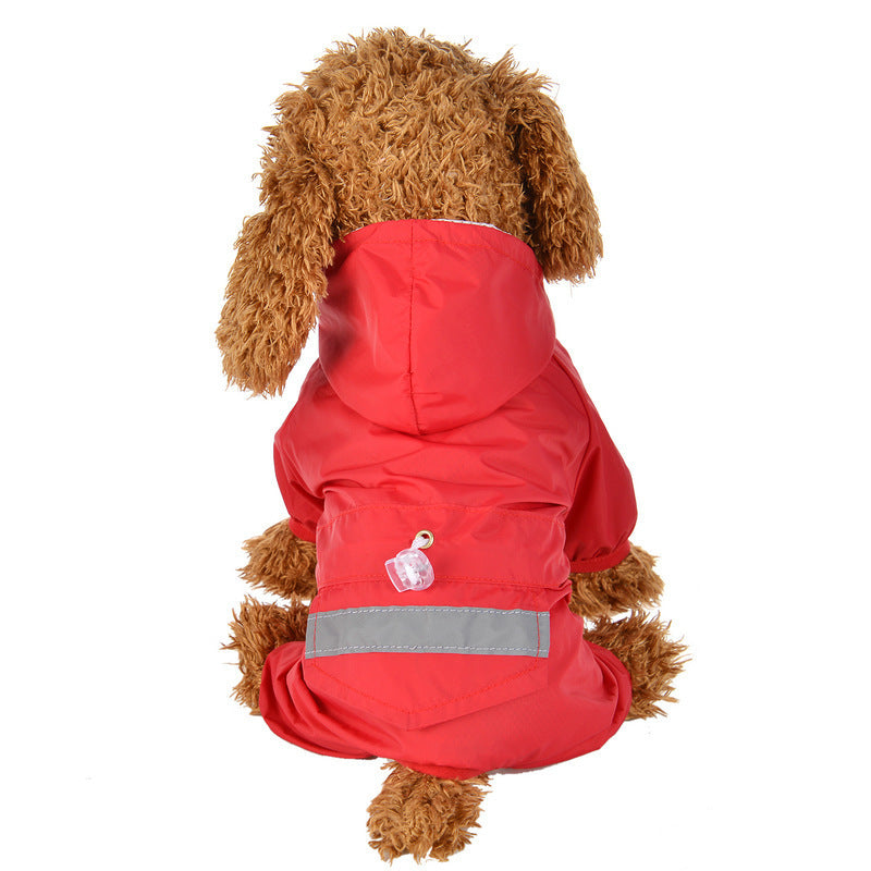 HKM-0521917 Durable Waterproof Pet Poncho with Pocket for All Weather Conditions