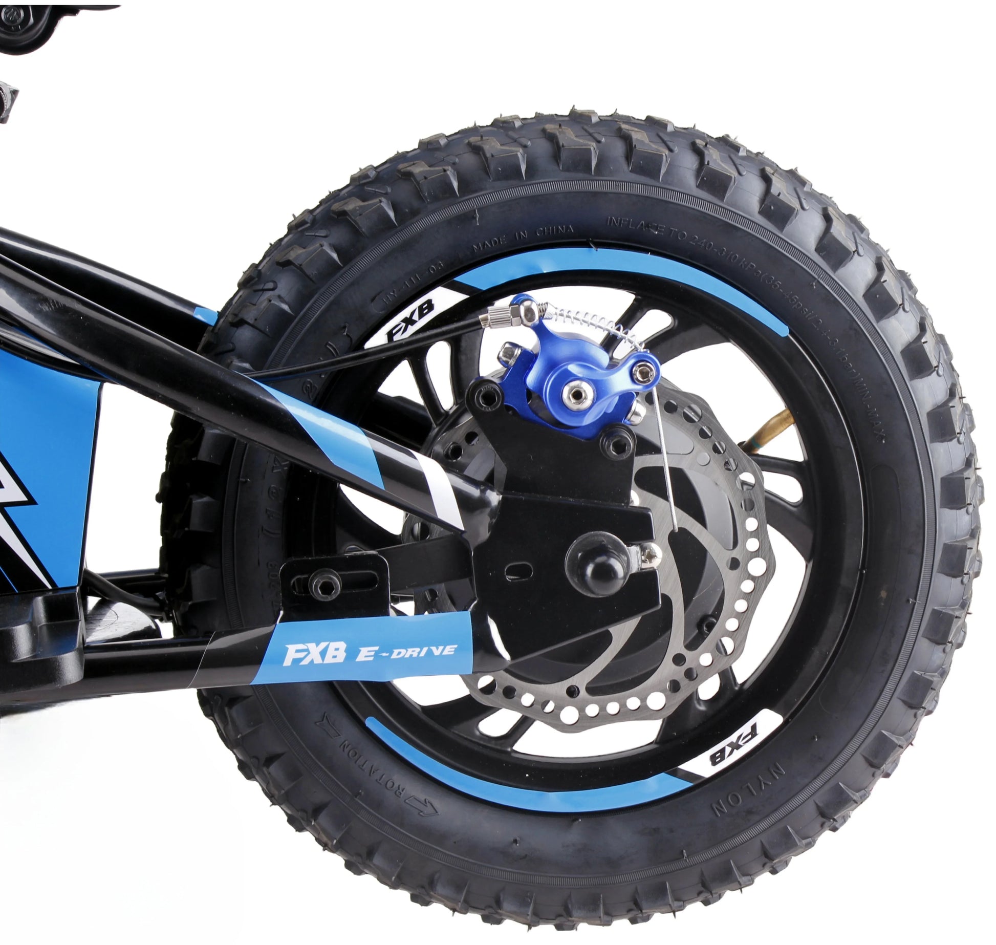 HKM-052243 Kids Electric Motorcycle with 12-Inch Fat Tires and 250W Brushless Motor, 2-Speed – Max Speed 50 km/h, Waterproof Lithium Battery