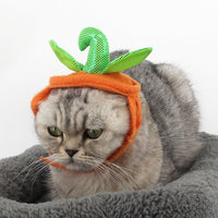 HKM-0523709 Pumpkin Costume Set for Pets with Adjustable Hat and Dress for Halloween
