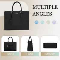 HKM-052371 Oversized PU Leather Tote Bag with Large Capacity for Office and Laptop Use