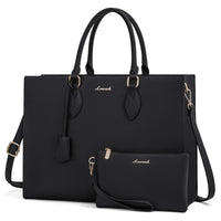 HKM-052371 Oversized PU Leather Tote Bag with Large Capacity for Office and Laptop Use