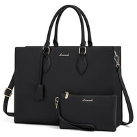 HKM-052371 Oversized PU Leather Tote Bag with Large Capacity for Office and Laptop Use
