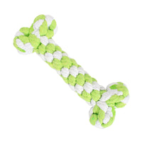 HKM-0524349 Hand-Woven Cotton Rope Bone Toy - Durable 15cm Pet Chew Feature