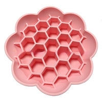 HKM-0525501 Eco-Friendly Non-Slip Slow Feed Dog Bowl in Soft Peach, Olive Green, Egg Yolk, Red, and Pink
