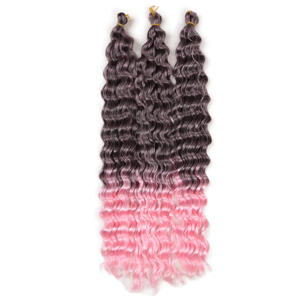 HKM-052563 22 Inch Deep Twist Water Wave Wig in Various Colors for Women
