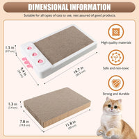 HKM-0526781 Interactive Cat Scratcher Toy with Whack-a-Mole Functionality - Eco-Friendly Cardboard Scratching Pad for Indoor Cats