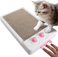 HKM-0526781 Interactive Cat Scratcher Toy with Whack-a-Mole Functionality - Eco-Friendly Cardboard Scratching Pad for Indoor Cats