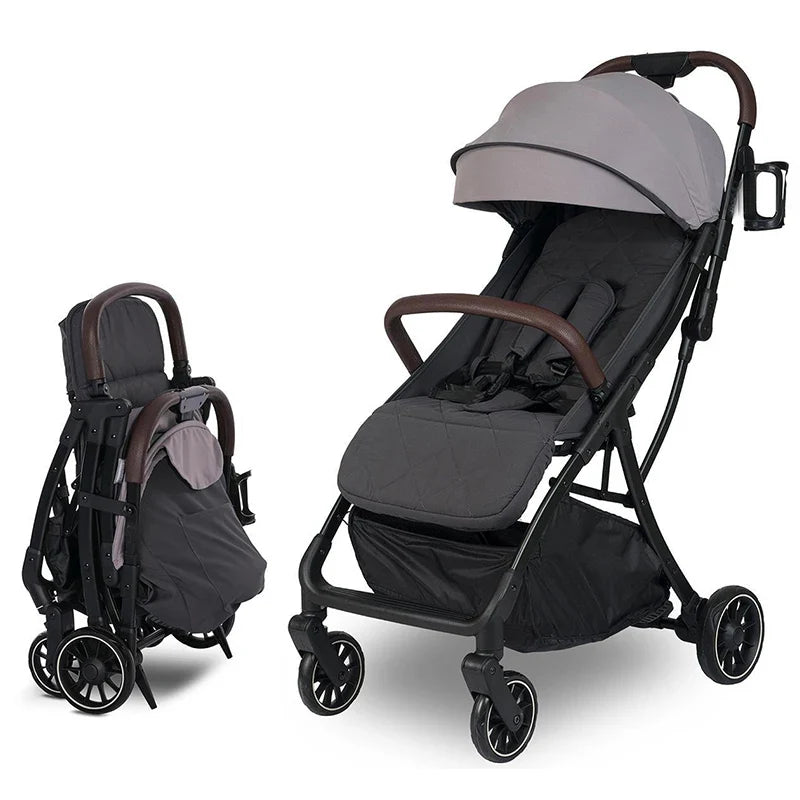 HKM-053011 Compact Travel Stroller with Automatic Fold for Easy Overhead Storage