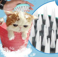 HKM-0530877 Comfortable Silicone Pet Bath Brush for Dog and Puppy Grooming and Massage