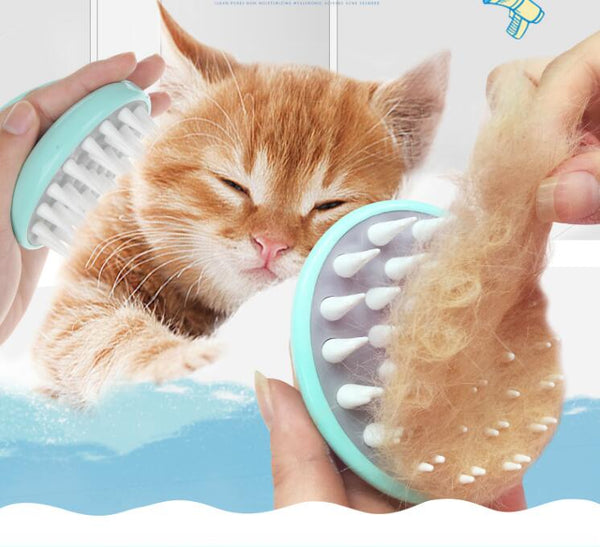 HKM-0530877 Comfortable Silicone Pet Bath Brush for Dog and Puppy Grooming and Massage