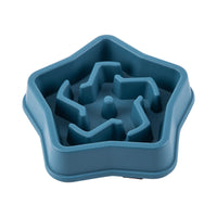 HKM-0531261 Slow Feed Dog Bowl with Choking Prevention, Yellow Plastic, 20.1 * 4.45cm
