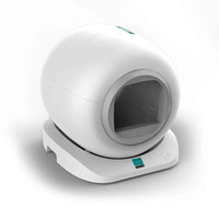 HKM-053267 Smart Cat Litter Box with Easy Clean, Odor Control, and Accessories - 65L Capacity, Dust-Free Design