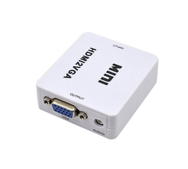 HKM-053331 AV to HDMI Converter Box, Supports 1080p/720p Output, Plug and Play, RCA Input for Multiple TV Formats