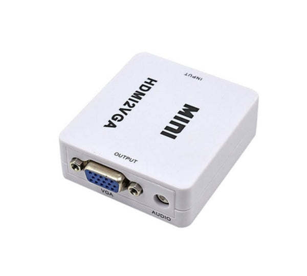HKM-053331 AV to HDMI Converter Box, Supports 1080p/720p Output, Plug and Play, RCA Input for Multiple TV Formats