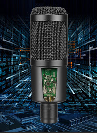 HKM-053331 Condenser Recording Microphone with Adjustable Desktop Stand for Home and Computer Use