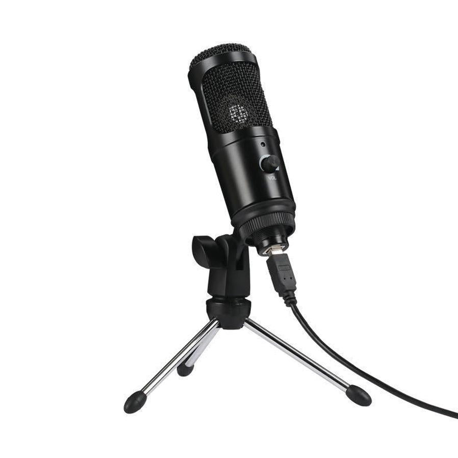 HKM-053331 Condenser Recording Microphone with Adjustable Desktop Stand for Home and Computer Use