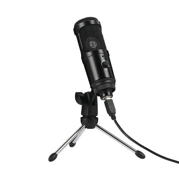 HKM-053331 Condenser Recording Microphone with Adjustable Desktop Stand for Home and Computer Use