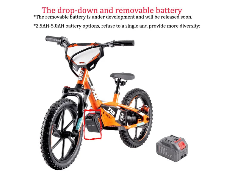 HKM-053395 250W Electric Balance Bike for Kids - 12" Wheel, Aluminum Frame, 36V Battery Capacity