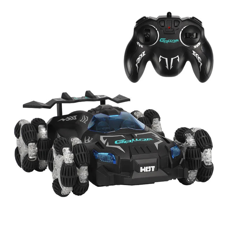HKM-053395 High-Speed 2.4G Remote Control Drift Car with Lights and Spray Effects for Kids