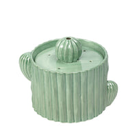 HKM-0535229 Automatic Ceramic Cat Water Fountain - 2L Capacity, Smooth Glaze, Multi-Functional Design