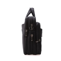 HKM-053523 Multi-Compartment Waterproof Laptop Messenger Bag with PU Trim