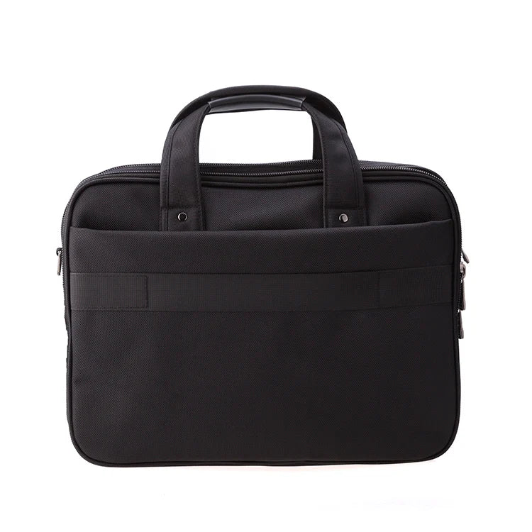 HKM-053523 Multi-Compartment Waterproof Laptop Messenger Bag with PU Trim
