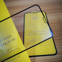 HKM-053523 Tempered Glass Screen Protector for Mobile Phones - Anti-Scratch, Black, Simple Style