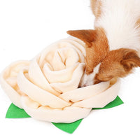 HKM-0535869 Rose Scented Polyester Chew Pad for Pet Food Training - 40 x 9 cm, Red Blue Off-White
