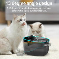 HKM-053587 Quiet Multi-Layer Filtration Pet Drinking Fountain for Cats and Dogs