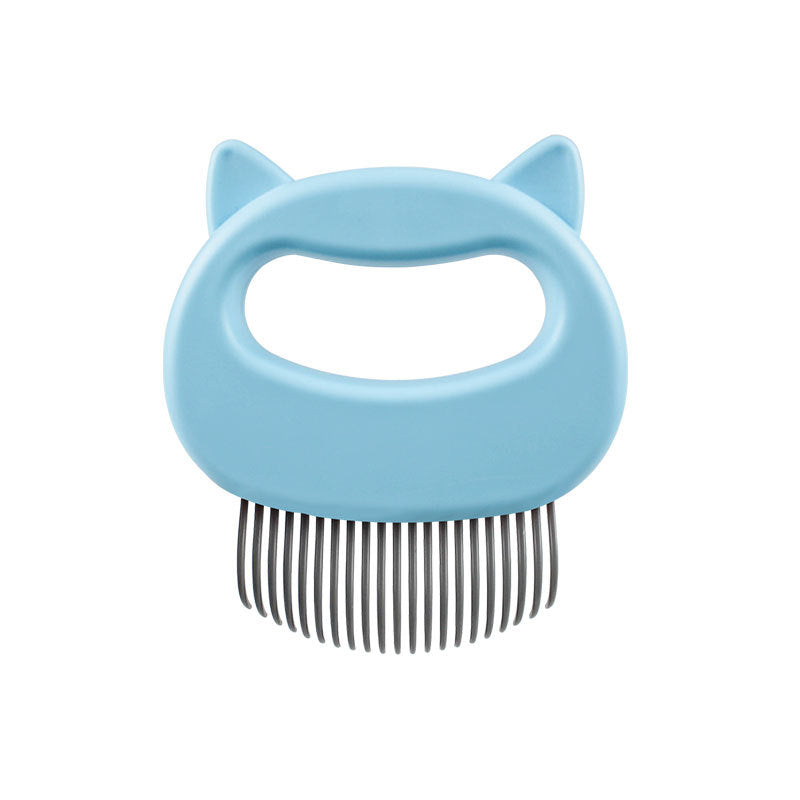 HKM-0536637 Cat Massage Comb for Long and Short-Haired Cats - ABS Material, 10x9 cm, Available in Blue, Green, Pink