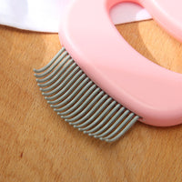 HKM-0536637 Cat Massage Comb for Long and Short-Haired Cats - ABS Material, 10x9 cm, Available in Blue, Green, Pink