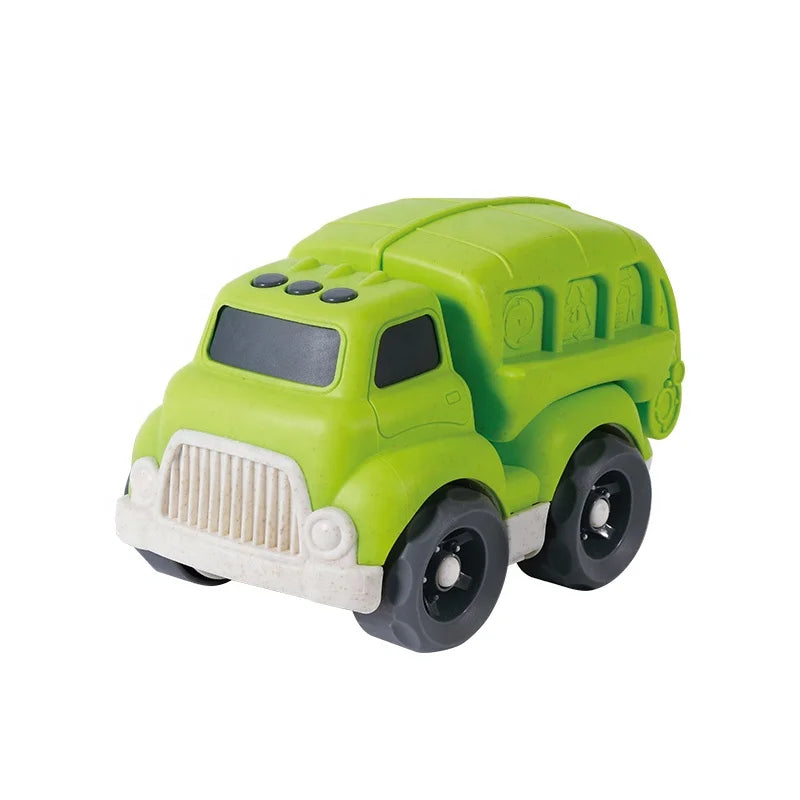 HKM-053779 Eco-Friendly Bioplastic Friction Beach Truck Toy Set for Kids Ages 2-4