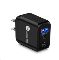 HKM-053843 Fast Charging 20W Mobile Phone Charger with QC3.0 USB and PD Interface