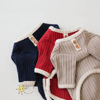HKM-0539197 Color Contrast Casual Pet Clothing for Dogs and Cats - Red, Navy, Camel, Various Sizes