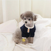 HKM-0539197 Color Contrast Casual Pet Clothing for Dogs and Cats - Red, Navy, Camel, Various Sizes