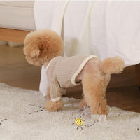 HKM-0539197 Color Contrast Casual Pet Clothing for Dogs and Cats - Red, Navy, Camel, Various Sizes