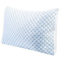 HKM-0539453 Cooling Memory Foam Pillow with Adjustable Height, Bamboo and Cooling Fiber Cover, Gel Infused Shredded Foam, Machine Washable