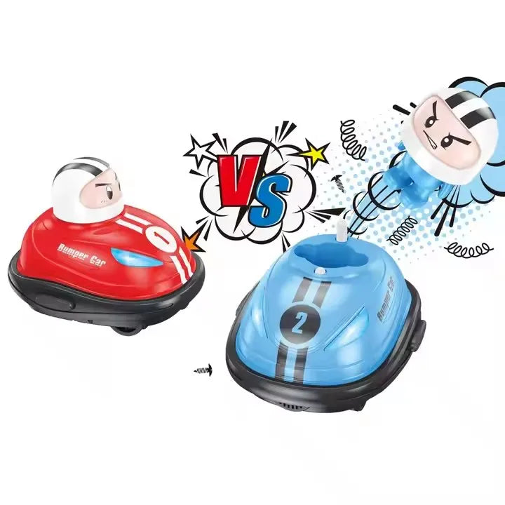 HKM-053971 Remote Control Cartoon Mini Bumper Car for Kids - Two Player Drift Battle Toy